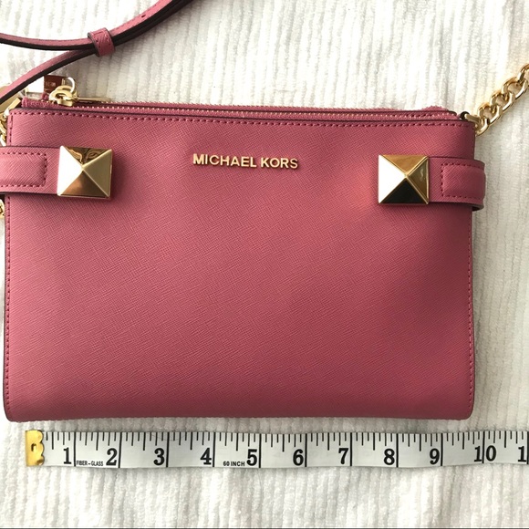 Michael Kors Karla East West Crossbody Tulip Pink - Picture 7 of 8